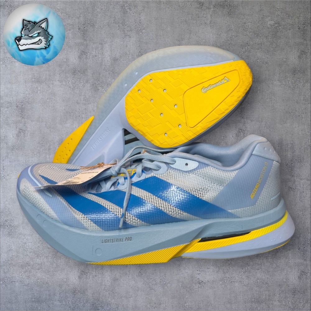 adidas Adizero Boston 13 Boston Marathon Shoes Blue Women's 10 Mens 11 KK4241